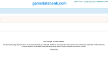 Tablet Screenshot of gamedatabank.com